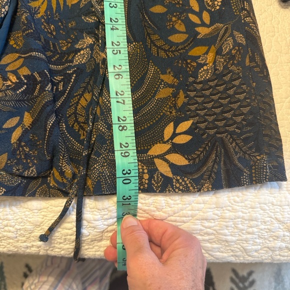 FARM Rio Teal Dotted Forest Lenzing Ecovero Viscose Wrap Mini Dress - Picture 9 of 9